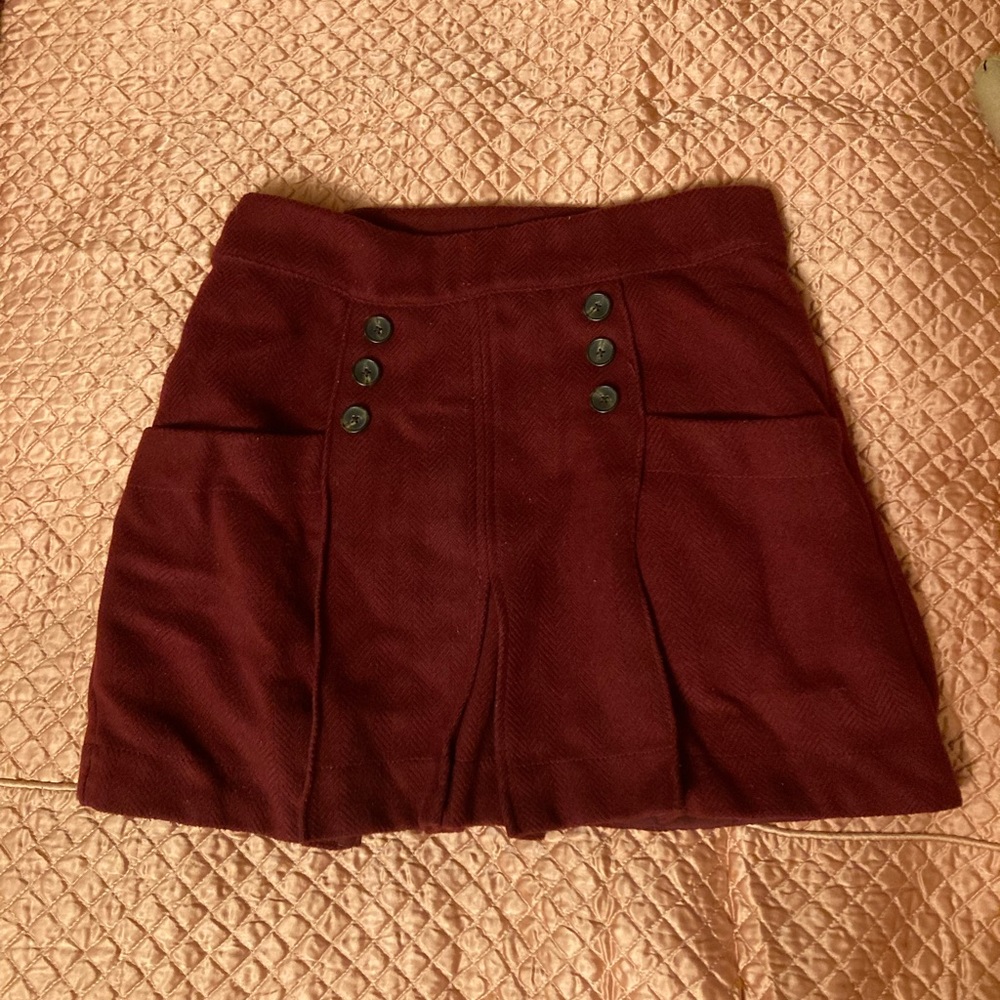 Free people pleated school girl skirt